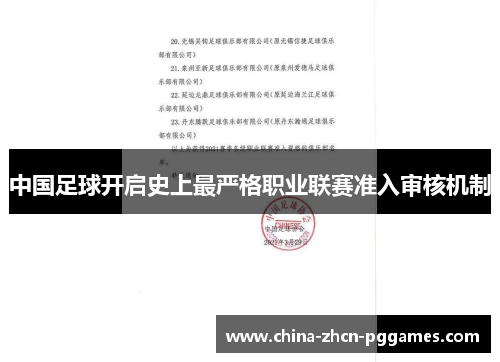 中国足球开启史上最严格职业联赛准入审核机制